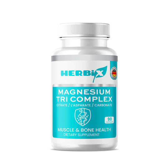 Magnesium Tri Complex 90 Capsules - Herbix